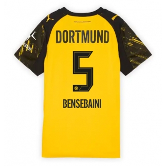 Billige Fotballdrakt Borussia Dortmund Ramy Bensebaini #5 Replika Hjemmedrakt Dame 2025-26 Kortermet